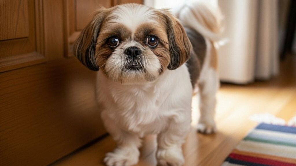 Como Acostumar Shih Tzu a Ficar Sozinho: Método Eficaz para Tutores 2 Shih Tzu demonstrando ansiedade de separação ao ficar sozinho e sem treinamento de como acostumar shih tzu a ficar sozinho