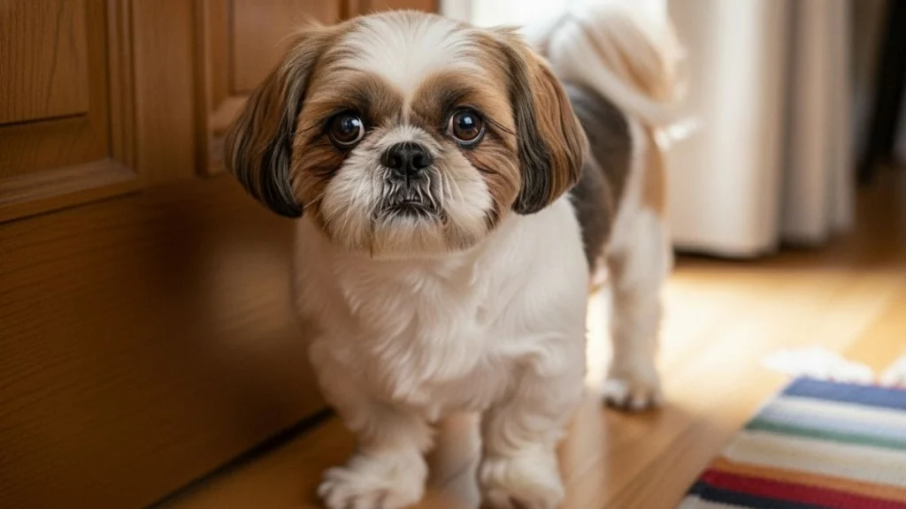 Como Acostumar Shih Tzu a Ficar Sozinho: Método Eficaz para Tutores 2 Shih Tzu demonstrando ansiedade de separação ao ficar sozinho e sem treinamento de como acostumar shih tzu a ficar sozinho