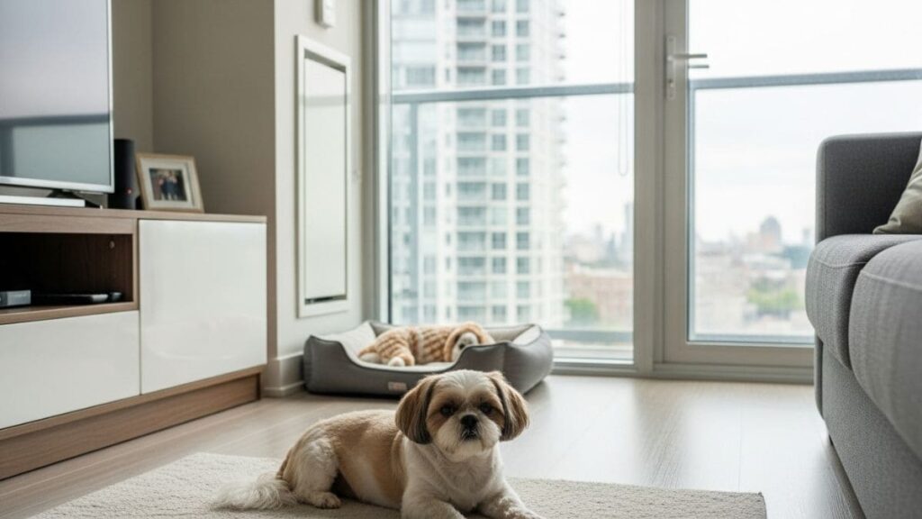 Como Acostumar Shih Tzu a Ficar Sozinho: Método Eficaz para Tutores 7 Shih Tzu tranquilo sozinho em apartamento urbano após treinamento