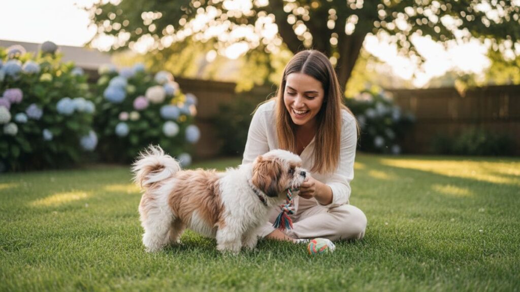 Cuidados com Shih Tzu incluem manter uma rotina diária com interação e atenção.