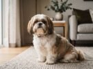 Shih Tzu com pelagem em diferentes tonalidades mostrando a diversidade de cores da raça.