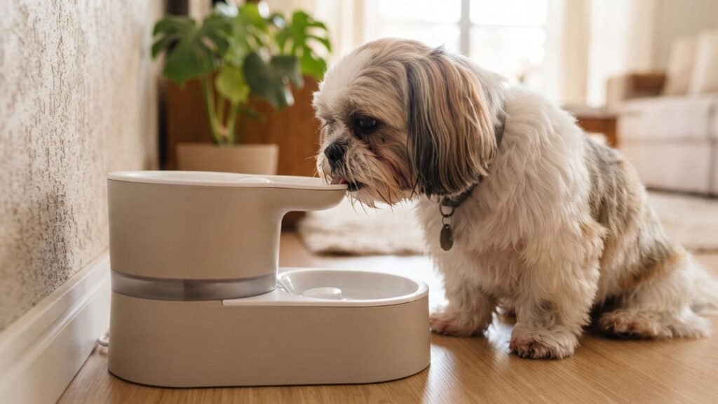 Bebedouro para Shih Tzu: Como Escolher o Melhor Modelo 3 Bebedouro para Shih Tzu com sistema de boia para pelos longos
