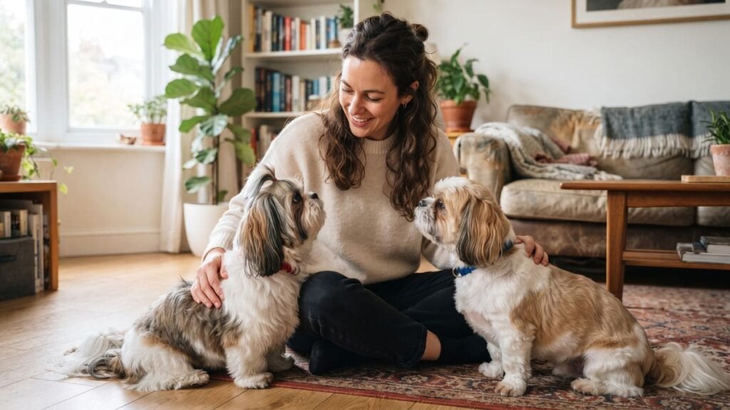 Shih Tzu Macho ou Fêmea: Qual Escolher? 6 Tutor escolhendo entre Shih Tzu macho ou fêmea para sua família
