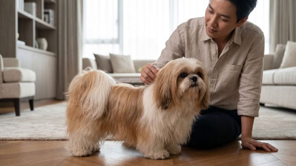 Shih Tzu Falso: Como Saber se o Cão é Puro? 2 Shih Tzu mostrando características físicas típicas da raça